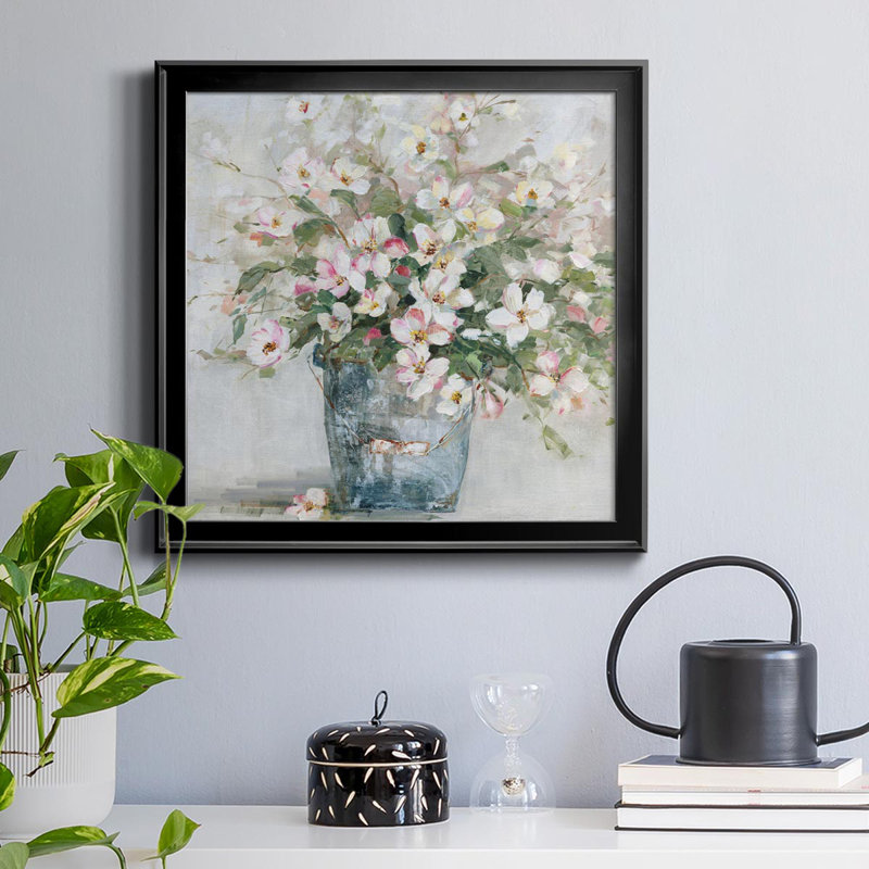 Rustic Arrangement - Peinture sur toile encadrée, Noir, H 34,5 po x l 34,5 po x P 1,5 po