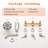 5 Inch Wall Mounted Tub Shower System 3 Handle Shower Faucet Set 6 Spray Brass Shower Trim Kit With Rough-In Valve-113619318