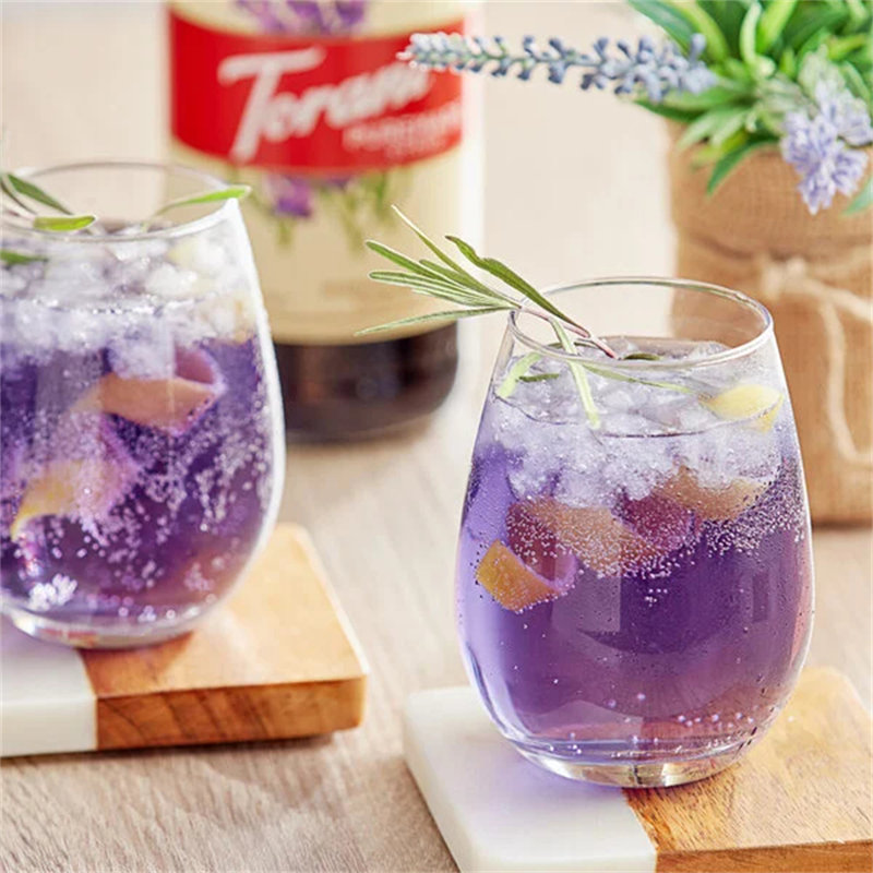 Torani Puremade Lavender Flavoring Syrup 750 mL Glass Bottle WS-880603140