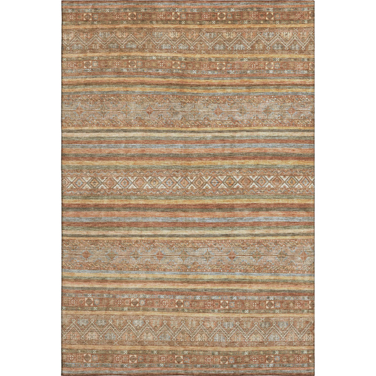 Premium Machine Washable Lampkins AMF1644 Stripes Rug