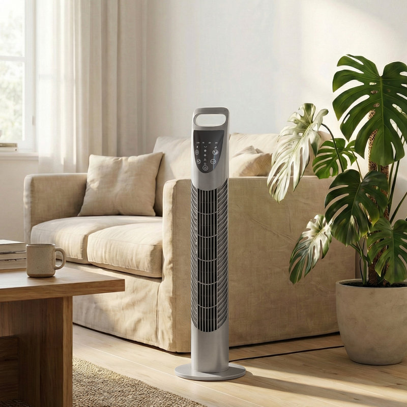 Tower Fan, White