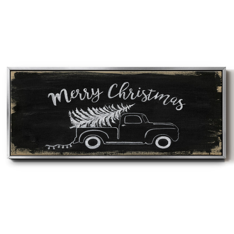 Merry Christmas Truck - Toile encadrée
