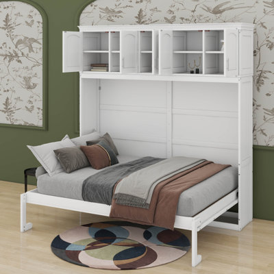 Lit escamotable avec armoires supérieures Murphy