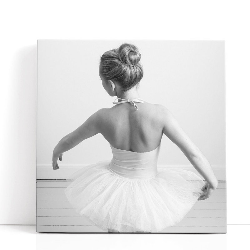 «Young Ballerina Dancing», reproduction d'art sur toile, H 20 po x l 20 po