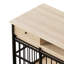 Grand meuble cage en bois avec tiroir de rangement pour chiens de taille moyenne et grande, naturel-267935726