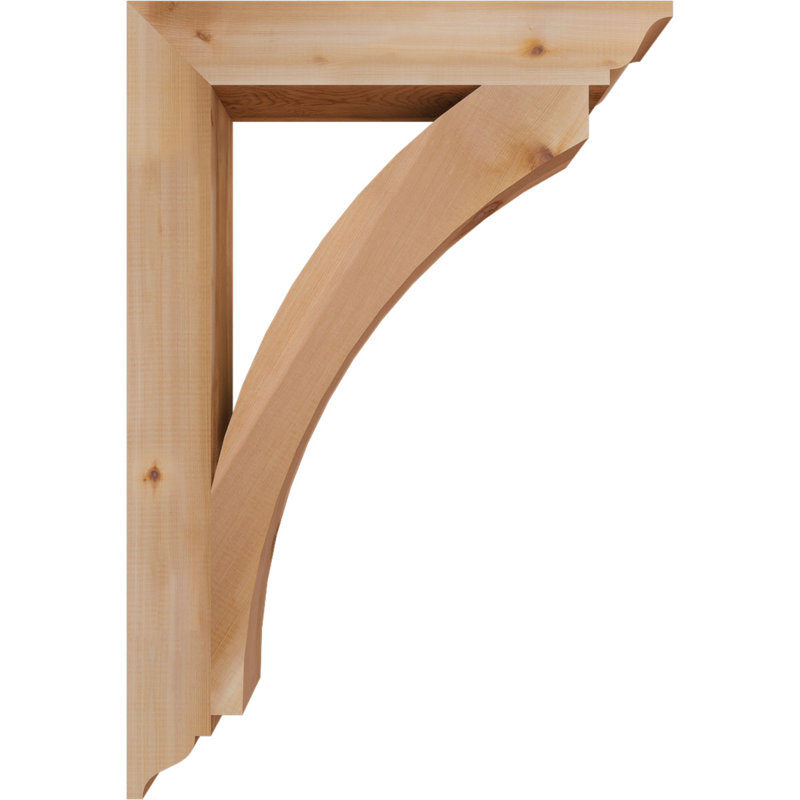 Thorton Traditional Bracket, 38"H x 3.5"W x 26"D, Western Red Cedar (Smooth)