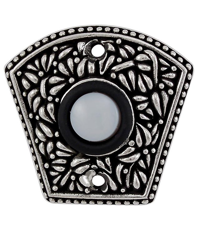 San Michele Fan Push Button, Vintage Pewter