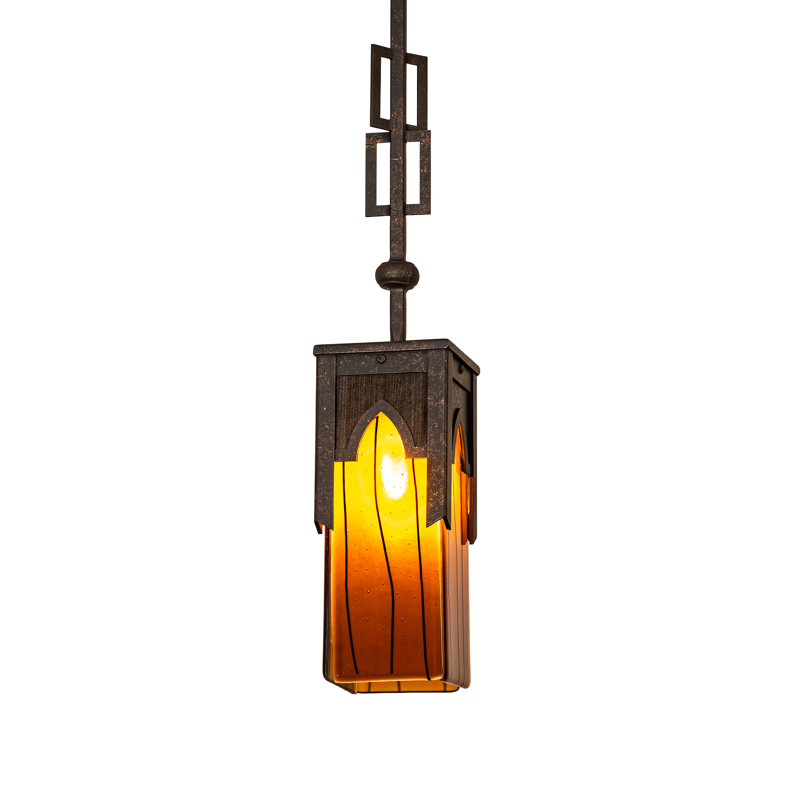 Luminaire suspendu rectangulaire 1 lumière unique