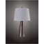 Lampe de table martelée à feuille d'argent 25 po H (1PC / RTC)