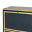 Étagère à chaussures à 3 portes en métal, armoire de rangement pour chaussures moderne autoportante, rotin en métal, pour vestibule