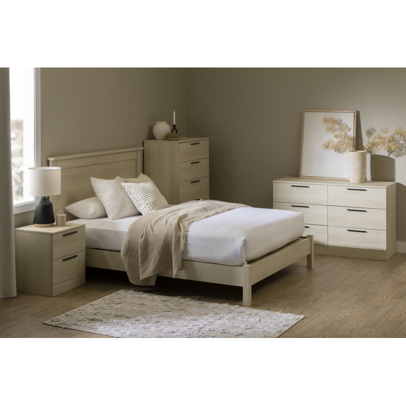 Step One Essential 6-Drawer Dresser, Bleached Oak