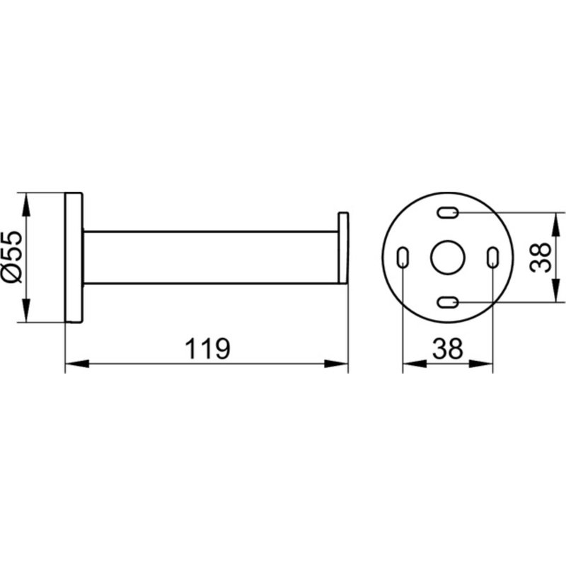 Plan Wall Mounted Toilet Paper Holder
