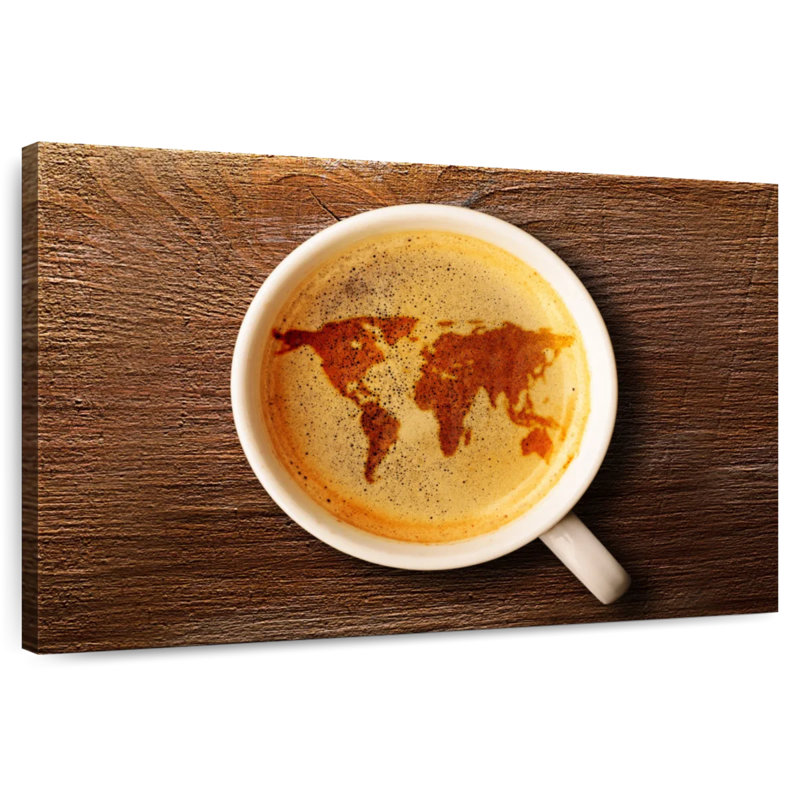 Yarlin World Of Espresso, 30" H x 45" W