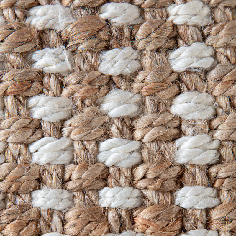 Alastor Ivory/Tan Area Rug, Rectangle 5' x 8'