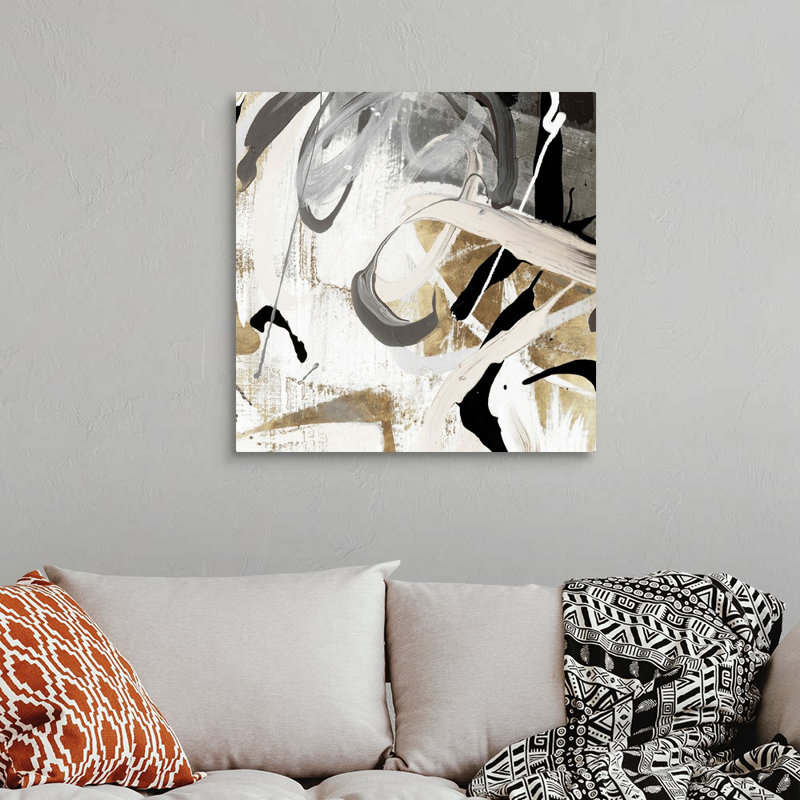 " Tangled I " Painting Print, Wrapped Canvas, 30" H x 30" W, No Frame