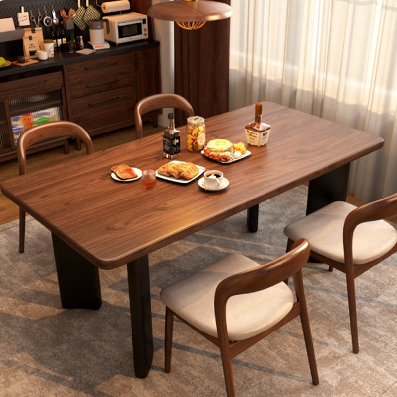 Mid-Century Simple Rectangular Dining Table., 29.53"H x 78.74"L x 31.5"W