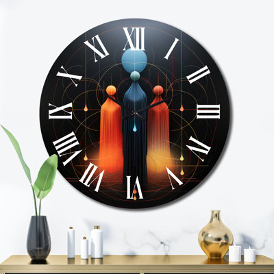 Horloge murale abstraite Sufi Dances