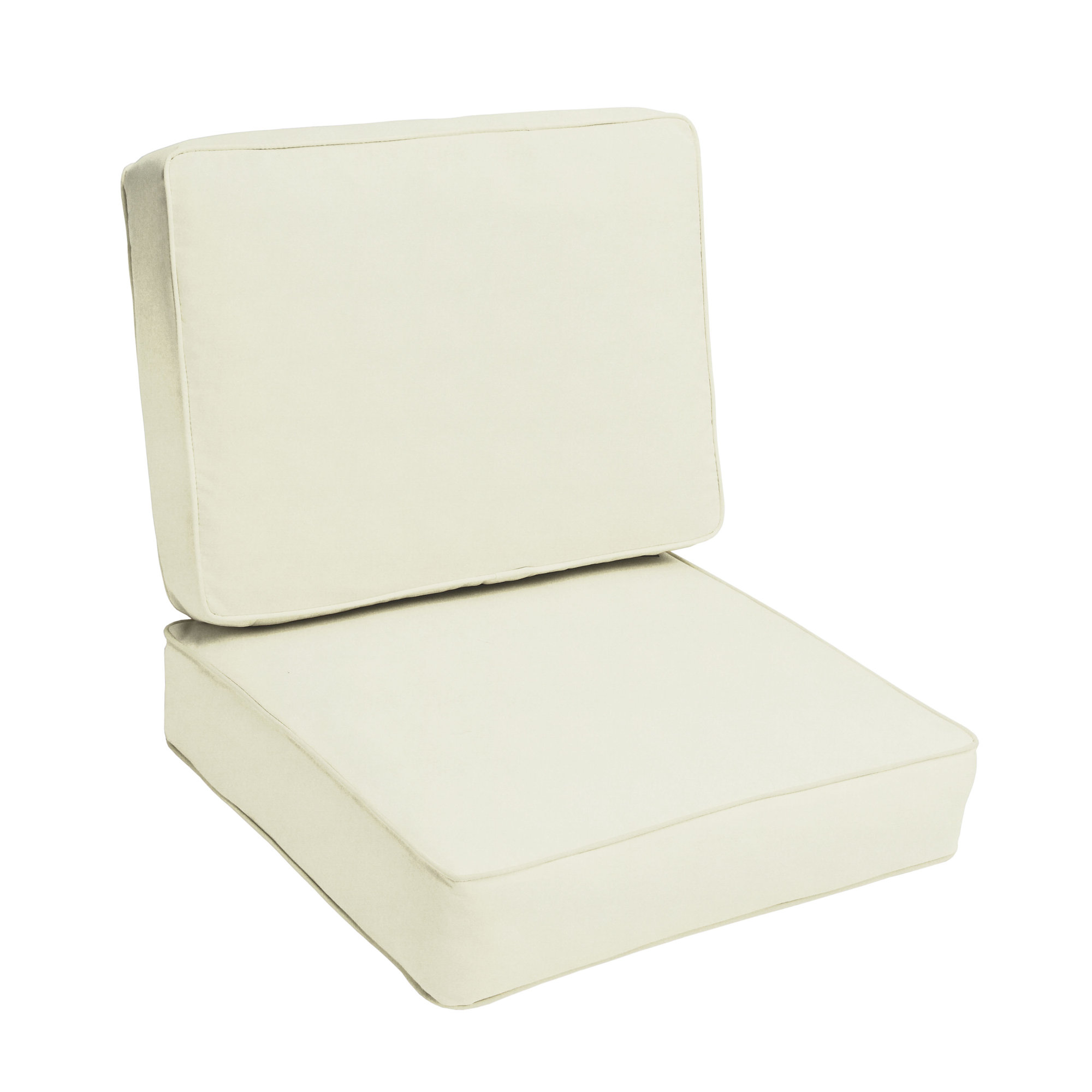 Sunbrella Indoor/Outdoor Chair Cushion, 22" x 22", Canvas Natural Sunbrella® Canvas, 4"