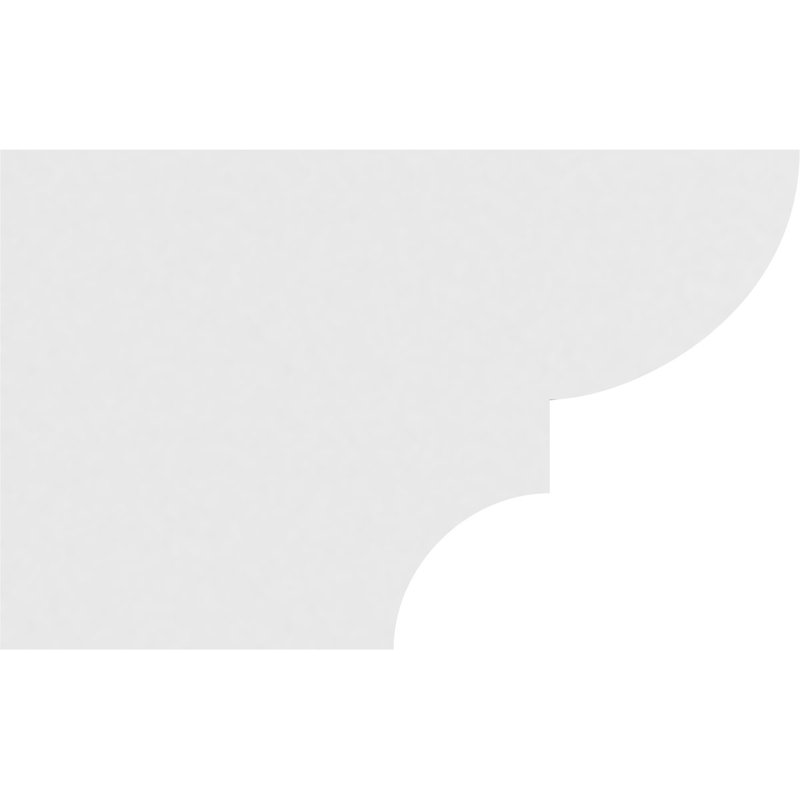 6"W x 10"H x 16"L Standard Ridgewood Architectural Grade PVC Rafter Tail, 10"H x 6"W x 16"D