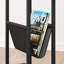 Table d'appoint pour petits espaces, table de chevet mince avec support de rangement-106839759
