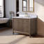 Meuble-lavabo autoportant à simple cuve 42 po avec plateau en marbre Caldwell-107663185-107663191-107663189