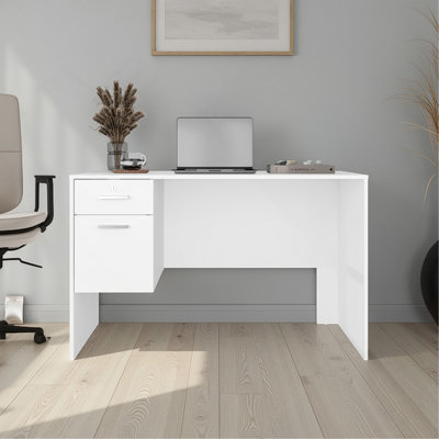 Desk, 2 Drawers, White