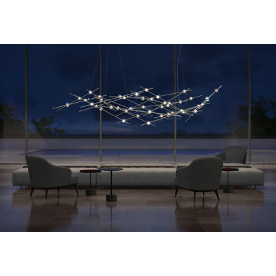 Constellation 92.75" 44-Light Dimmable Integrated LED Sputnik Pendant
