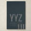 «VYYUR YYZ AEROPORT Layout», reproduction d'impression sur toile tendue-22071277