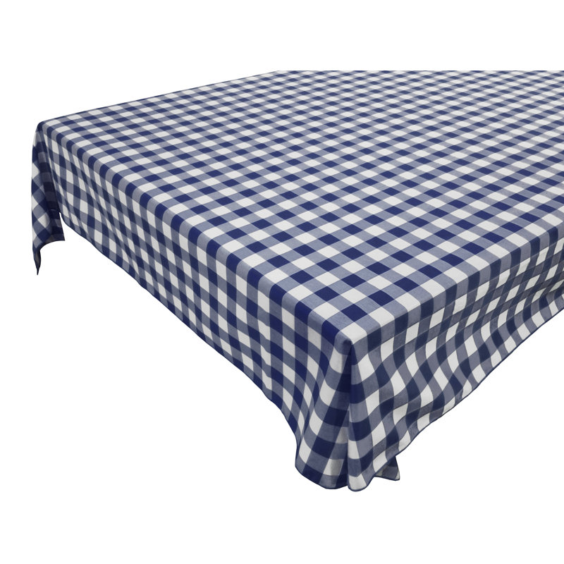 Nappes Gingham, Marine, 48 po carré