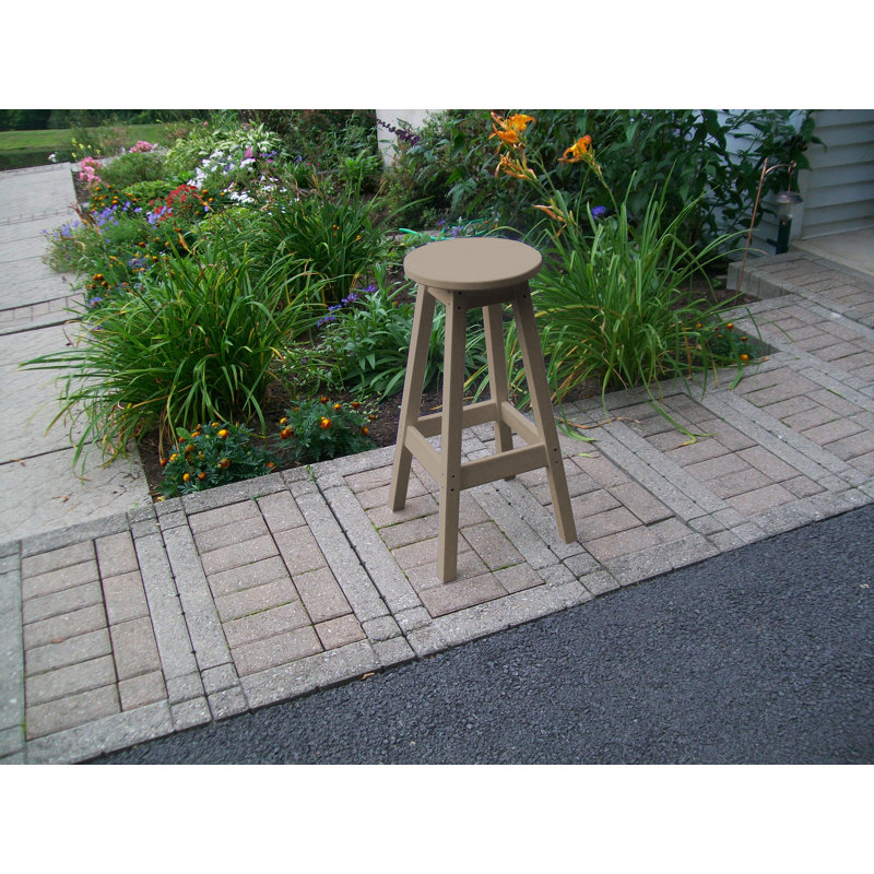 Tabouret de bar Nettie, Bois patiné