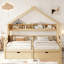Lit superposé simple pour enfants avec rangement