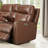 Vienna Power Headrest Zero Gravity Reclining Loveseat With Console,Sofa couch with solid wood frame