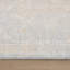 Mona Power Loom Polyester Geometric Area Rug in Light Blue/Ivory-386381499