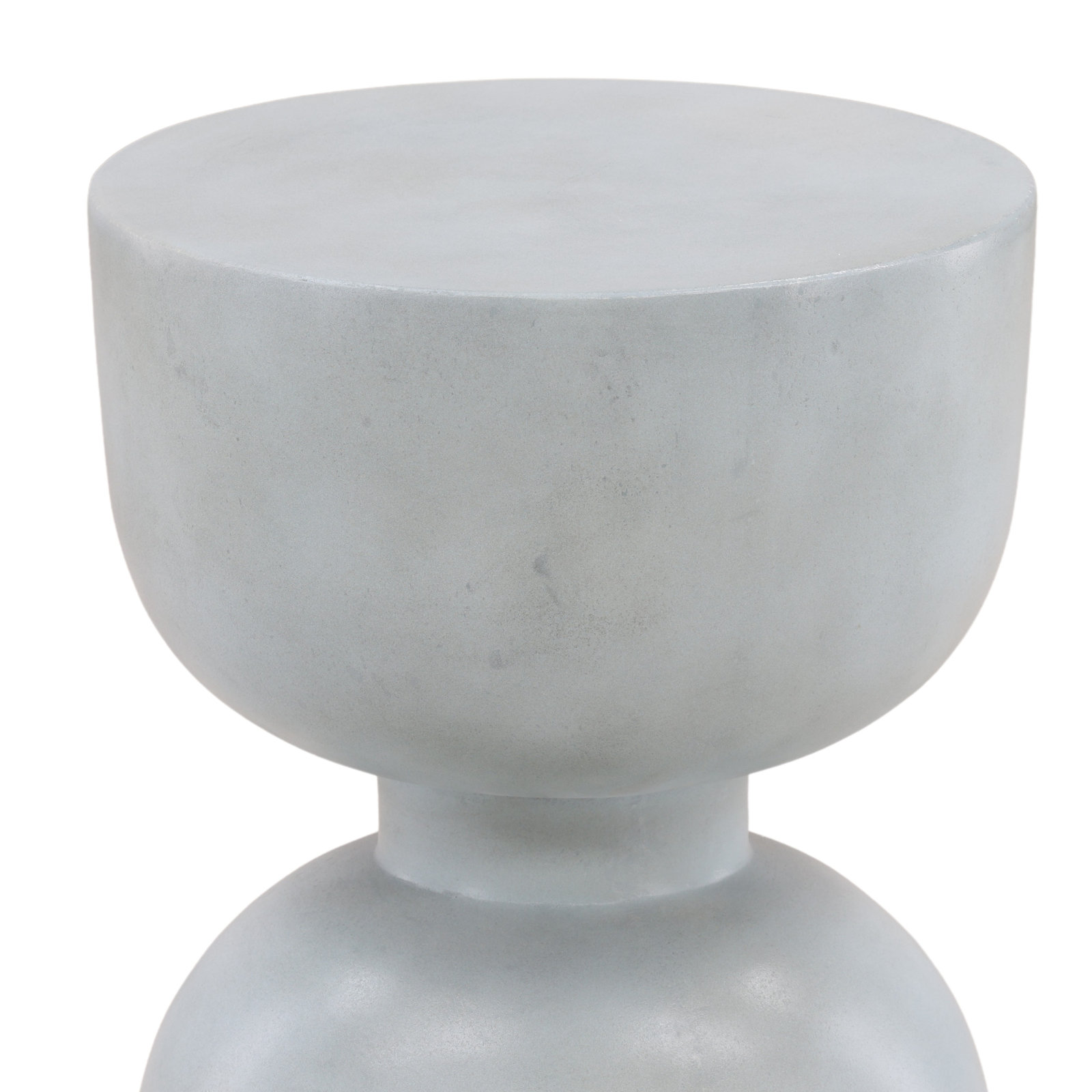 Cresson 15'' Stone Outdoor Side Table, Pastel Blue