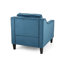 Fauteuil club en velours bleu-2139782905