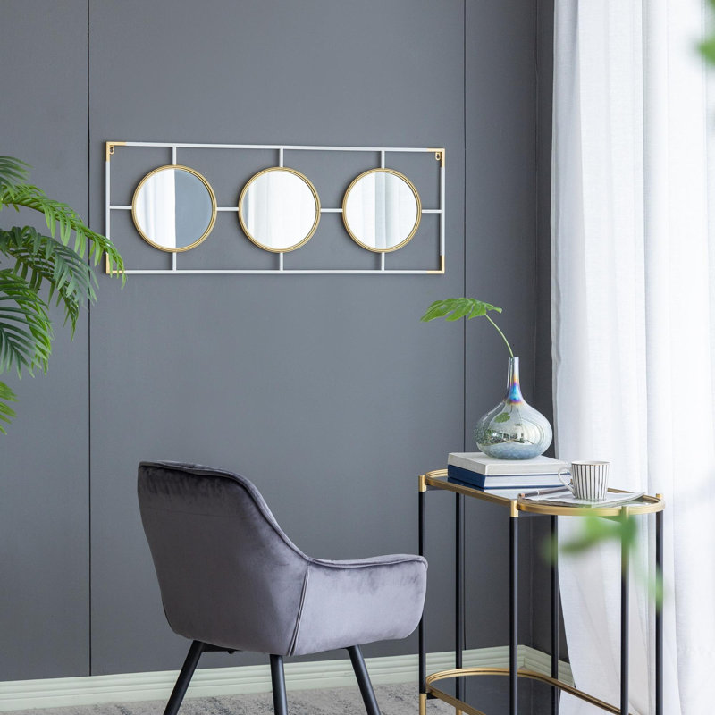 Gold And White Frame With Mirror