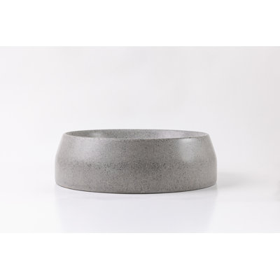 Venice Concrete Vessel Sink, Circular Bathroom Sink