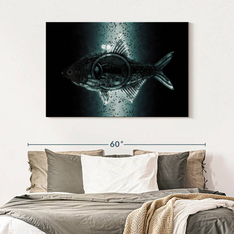 Kelan Steampunk Bream, 32" H x 48" W