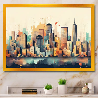 " Colorful City Skyline 2 "