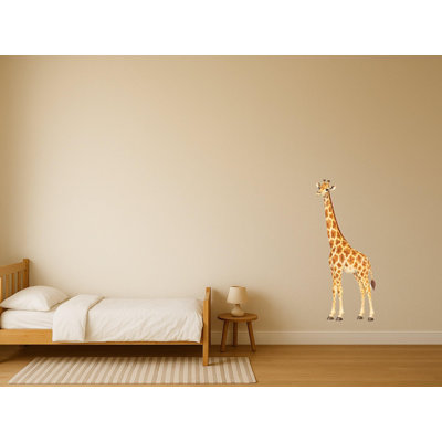 Large Giraffe Wall Decal, Big Peel and Stick Nursery Wall Sticker, Satin Finish Removable Kids Room Wall Art, 20"W x 20"H (50 x 50 cm)