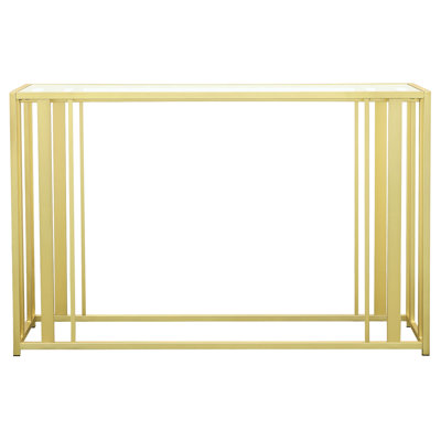 Phillps 47.25'' Glass Top Console Table