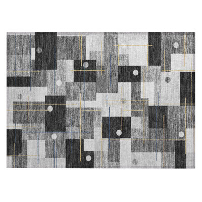 Machine Washable Indoor/Outdoor Chantille ACN2716 Geometric Rug