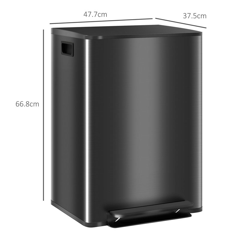 Nerlande Step On Kitchen Trash Can - 60L