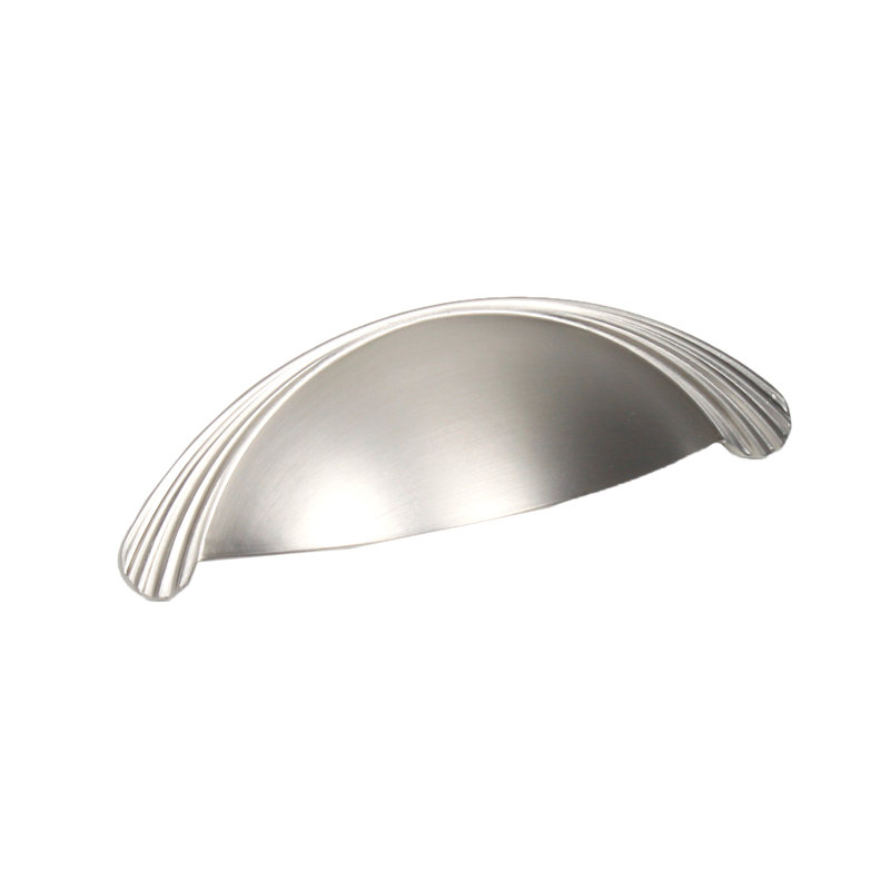 Tasse centrale / poubelle de 3 po Sunglow, Nickel satiné mat