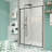 28-32" W X 72" H Piovt Swing Glass Shower Door,Pivot Frame Sliding Shower Door With 1/4"(6Mm) Clear SGCC Tempered Glass Finish Shower Doors,Reversible Installation-114613414