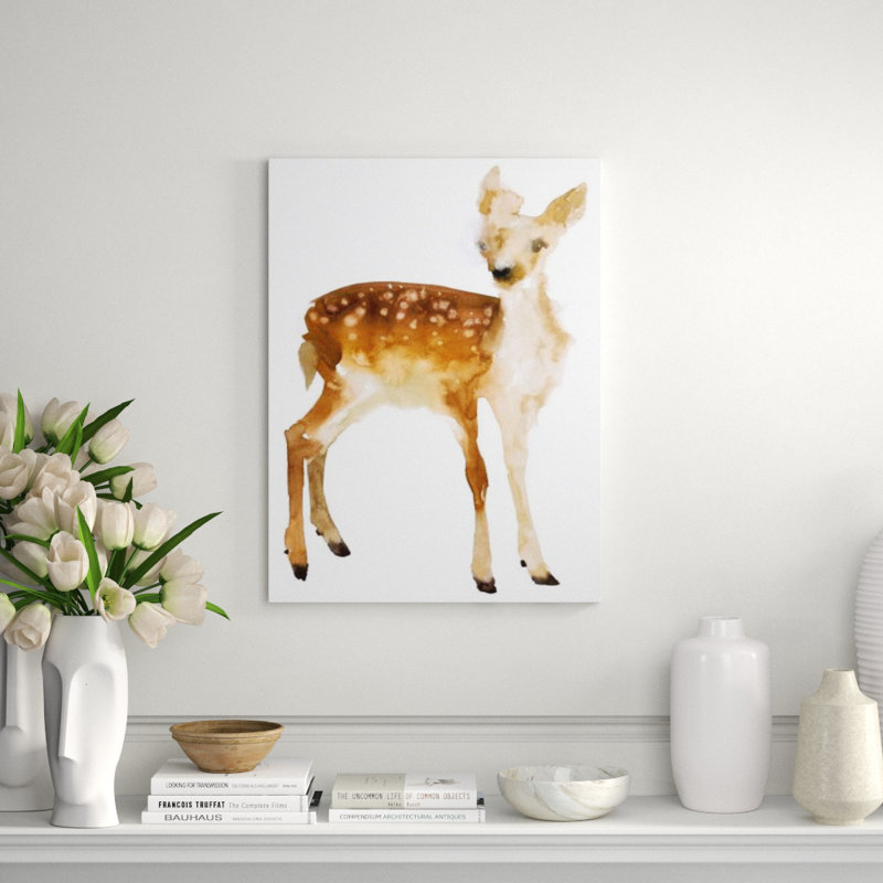 Woodland Critter V Print by Fern Cassidy, Glass Coat, 32" H x 24" W x 1.5" D