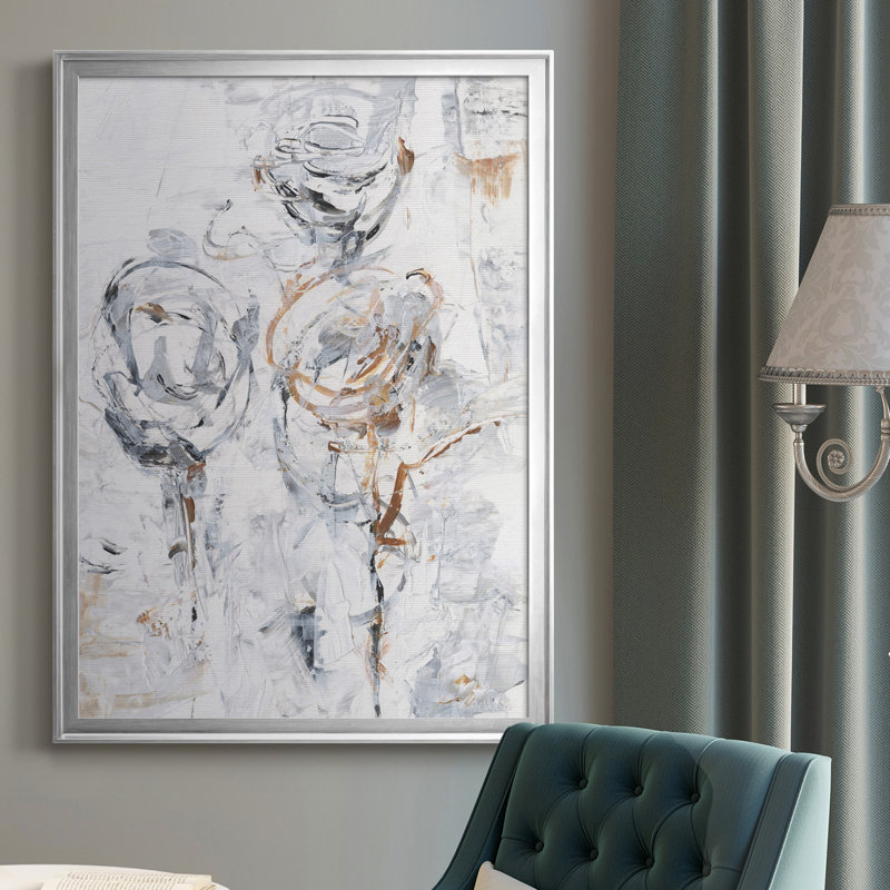 Printemps, fleurs sauvages I, toile encadrée de qualité supérieure - prête à être accrochée, H 30,5 po x l 22,5 po x P 1 po