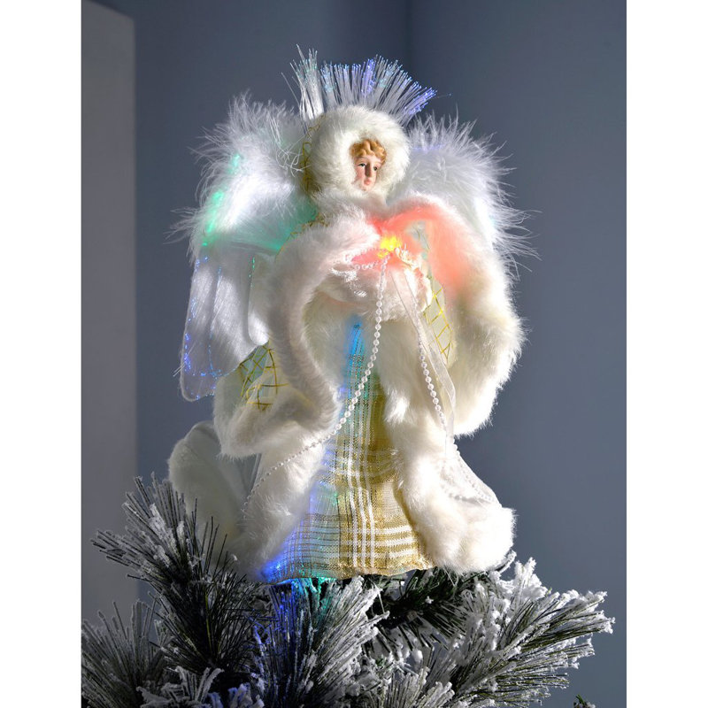25cm Fabric Lighted Tree Topper