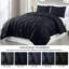 Microfiber Solid No Pattern Colour Duvet Cover Set with Pillowcases-123168091-123168092