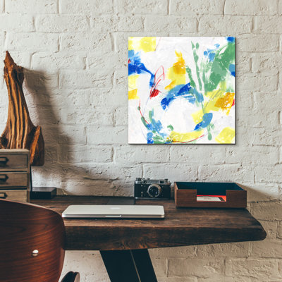 'Bright Board 2' by June Erica Vess Acrylic Glass Wall Art, 12" x 12"